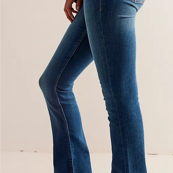 Free People Women's Boot Cut Jeans in Blue - Picture 6 of 7